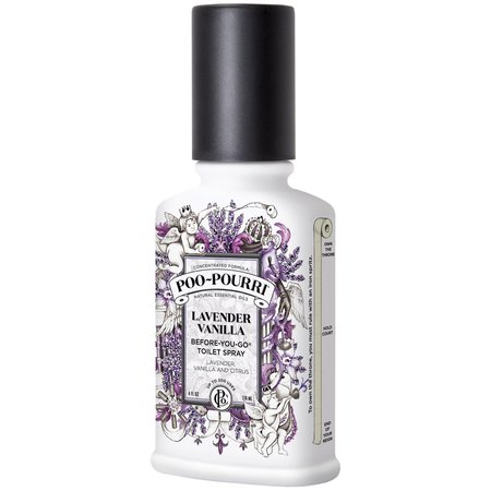 POO POURRI Poo-Pourri Lavender Vanilla Scent Odor Eliminator 4 oz Liquid LV-004-CB